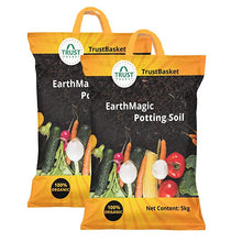 Load image into Gallery viewer, TrustBasket Enriched Premium Organic Earth Magic Potting Soil Mix with Required Fertilizers for Plants - 10 KG
